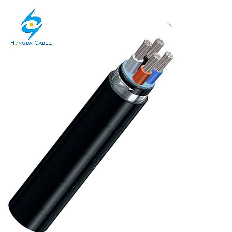 Nayby Low Voltage 0.6/1kv Aluminum Power Cable PVC Double Galvanized Steel Tape Armoured Cable