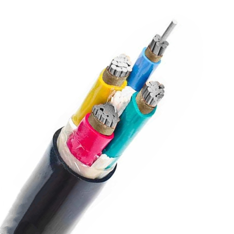 Nh-Vly (Al) Aluminum Core PVC Insulated PE Sheathed Fire Resistant Electrical Cable 3*240+1*120mm2 Low Voltage