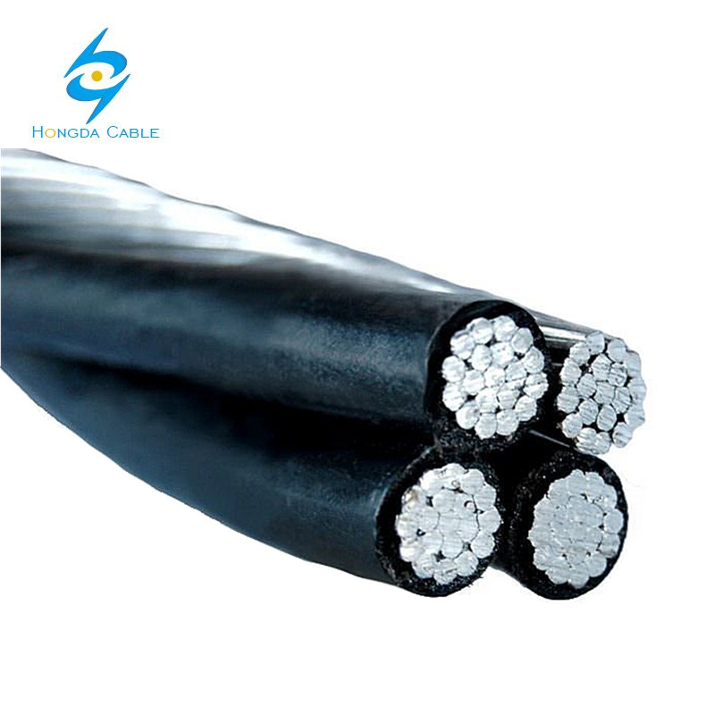 Overhead Aerial Bundle Conductor 3 Phase ABC Aluminum Cable and Wire