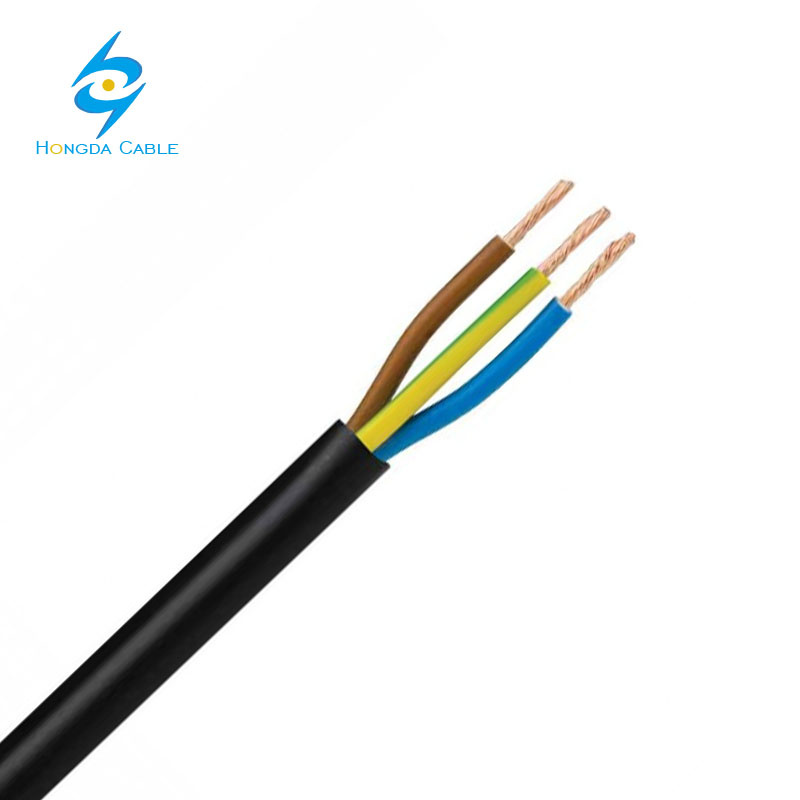 PVC Insulated Wire 3 Core 1.5mm 2.5mm 4mm 6mm Flexible Cable 450/750V