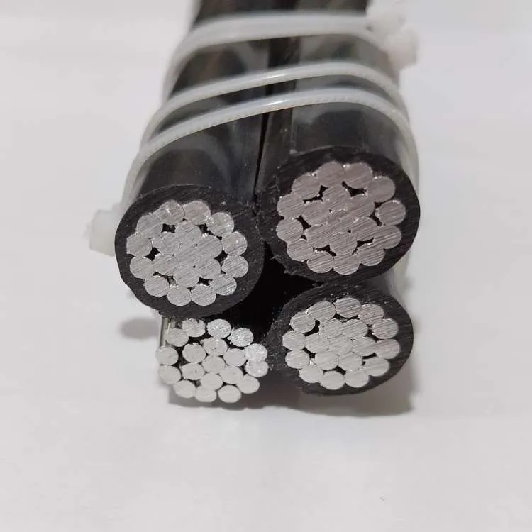 Secondary Conductor Aluminum Quadruplex Service Drop Cable Bronco 336.4mcm ACSR Messenger