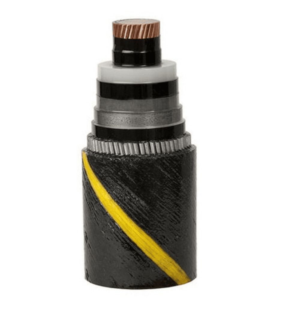 Single Core, 6.35 / 11 Kv, 70 mm2 Water Tree-Resistant XLPE Insulated Copper Undersea Cable