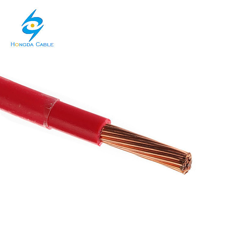 Stranded Copper Green Red Blue Black Building Wires Thhn Cable Electric Conductor 6 8 10 12 AWG