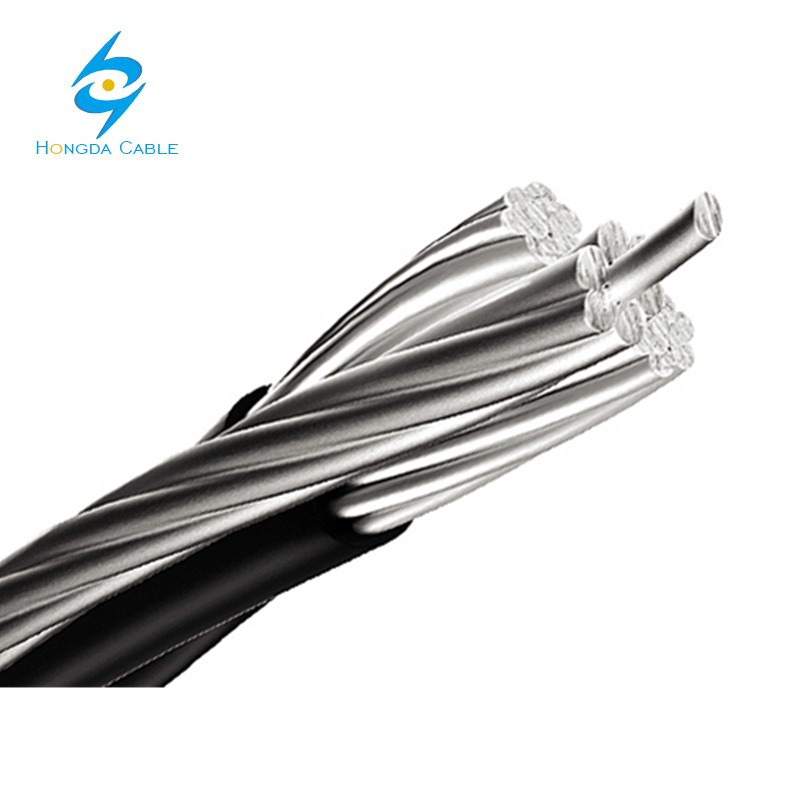 Triplex ABC Cable 2+1core Bare Service Drop Aluminum XLPE Insulated Power Cable