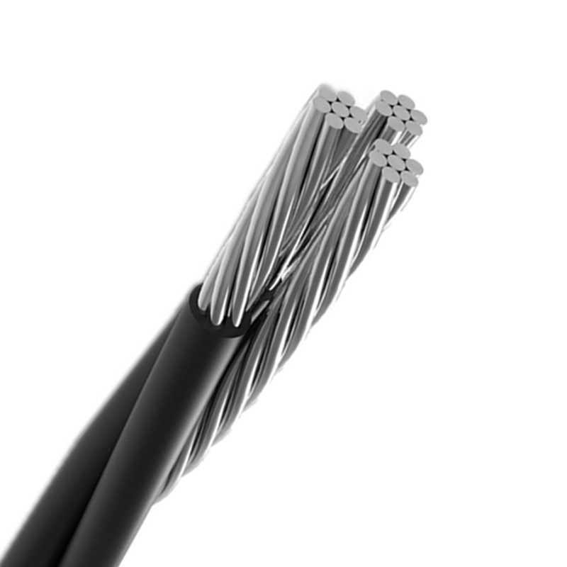 Triplex Aluminum Conductor 1350 AAC 2*4AWG+1*4AWG 4/7 AAAC6201 ACSR XLPE Service Drop Cable