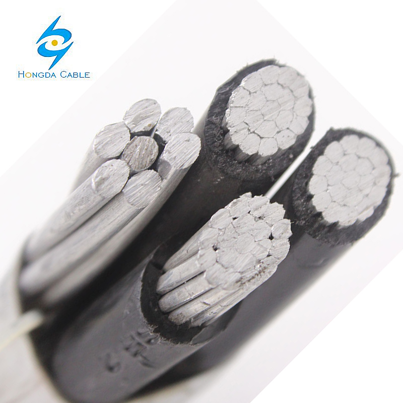 China Cabo de Queda de Serviço Aéreo Triplex de Alumínio 2*4AWG+4AWG à venda