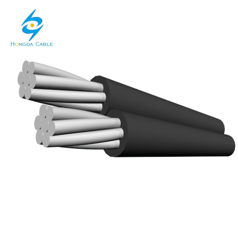 Triplex Aluminum Wire 2*4AWG+4AWG ABC Service Drop Cable 4/7