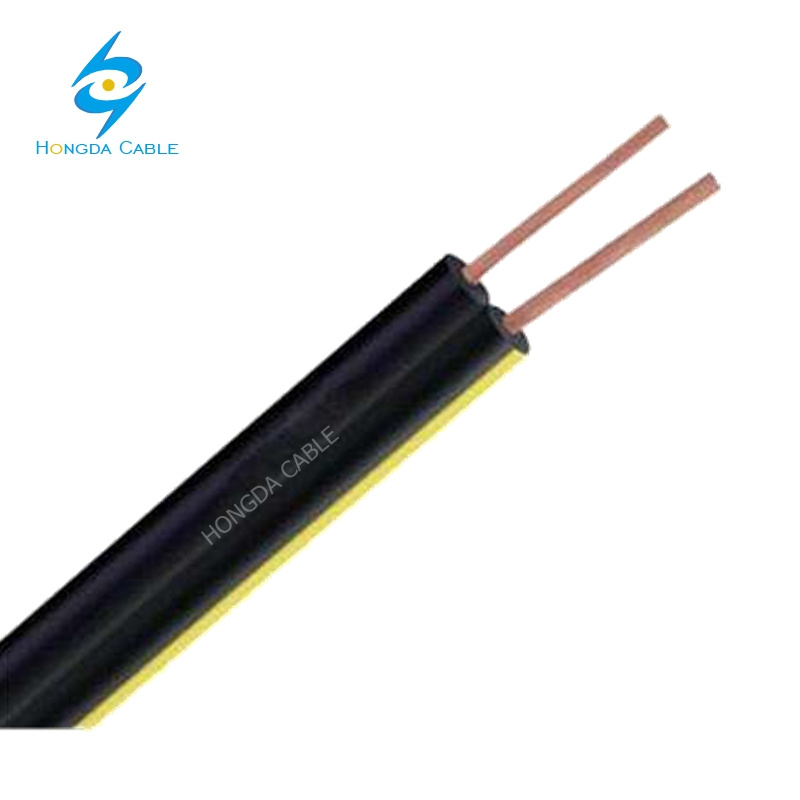Twin Flat Speaker Cable PVC Jacket Outdoor Telephone Cable