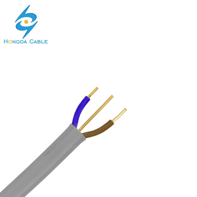 Twin and Earth Cable 6242y Cable Nigeria 2X2.5+1.0mm Flat Electro Cables