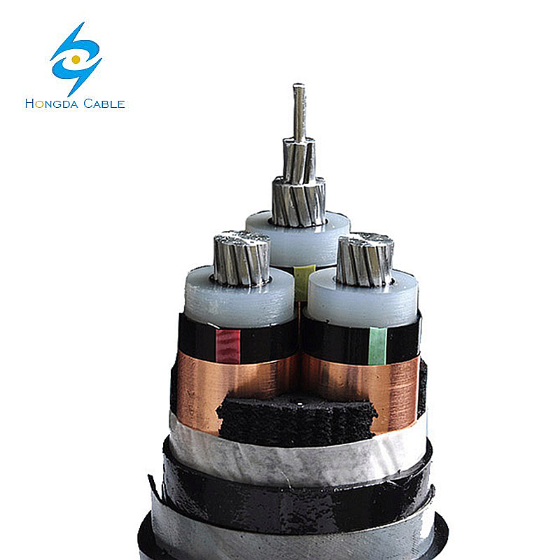 Unarmoured Sheathed 3 Core Power Cable Axv/S Cxv/S 3X1X70mm2 6/10 (12) Kv 12.7/22kv