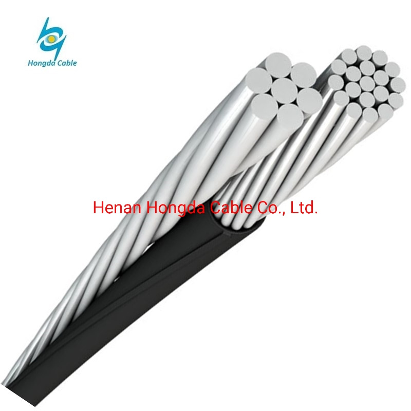 XLPE Insulated Overhead Duplex Service Drop with ACSR ABC Cable 1*16+25mm
