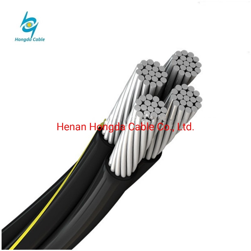 XLPE Triplex Aluminum Aerial Bundle ABC Cable Dungenese 2*2/0+2/0AWG
