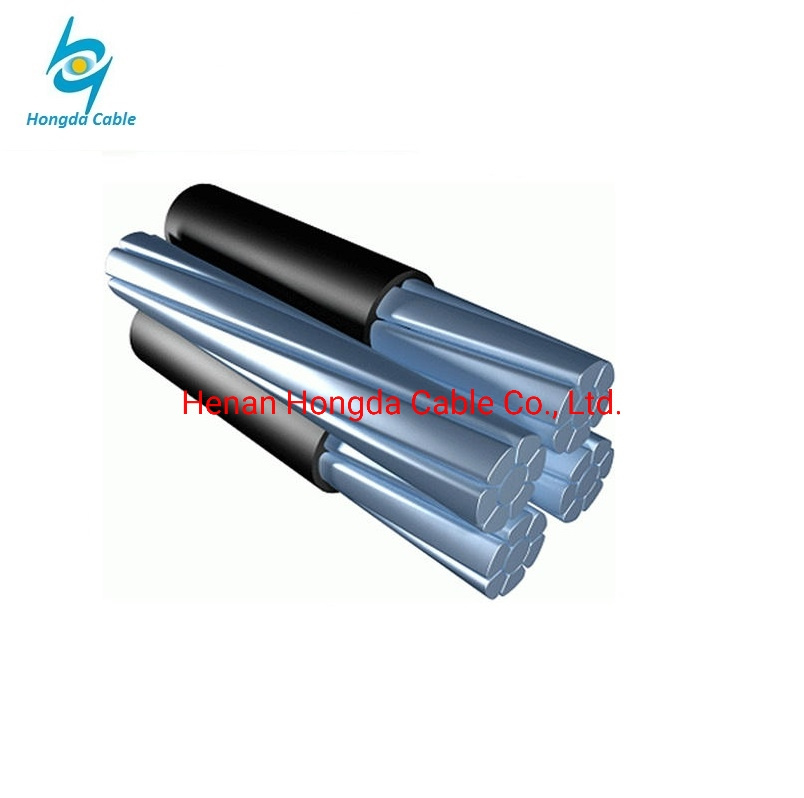 XLPE Triplex Aluminum Aerial Bundle ABC Cable Lepas 2*4/0+4/0AWG