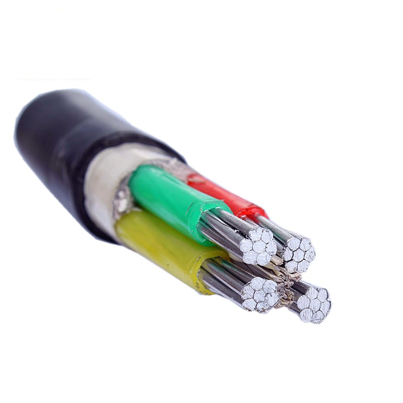 Yjlv/Al/XLPE/PVC Insulated Unarmoured Aluminium Cable 4 Core 10/16/25/35/50 Square 1kv Low Voltage Underground Armored Cable